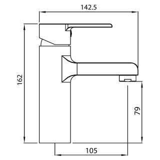 Смеситель для раковины Koller Pool Kvadro Arc KA0200
